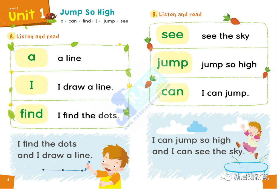 儿童英语绘本高频词学习，英语视觉词，儿童英语读物常用词，sight words