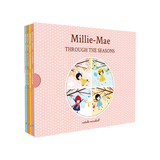 米丽梅的春夏秋冬英文四季绘本（Millie-Mae Through the Seasons）4册（含果冻贴纸一套及填色卡）